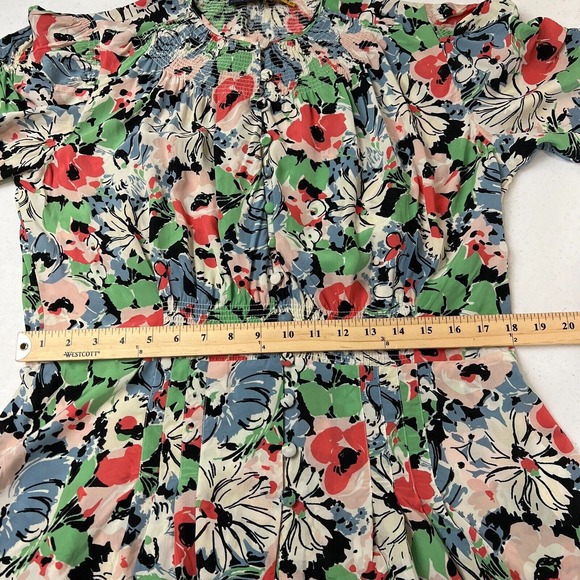Polo Ralph Lauren Women's Floral-Print Crepe Peplum Blouse Multicolor Size 14 - Picture 10 of 16